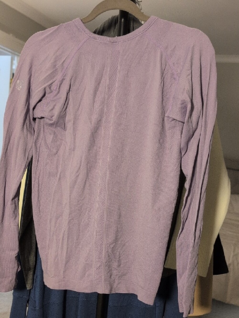 TKEQ - Technical Riding Shirt Long Sleeve Lavender Crewneck Tee - Picture 5 of 5